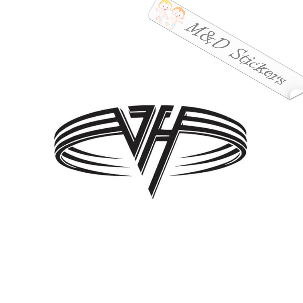 2x Van Halen Logo Vinyl Decal Sticker Different colors & size for Cars/Bike