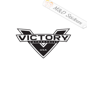 2x Victory Motorcycles Logo Vinyl Decal Sticker Different colors & size for Cars/Bikes/Windows