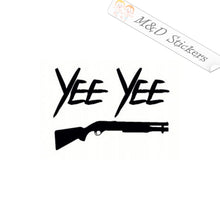 2x Yee Yee gun Vinyl Decal Sticker Different colors & size for Cars/Bikes/Windows