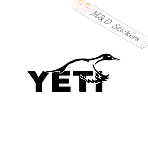 2x Yeti Duck Vinyl Decal Sticker Different colors & size for Cars/Bikes/Windows