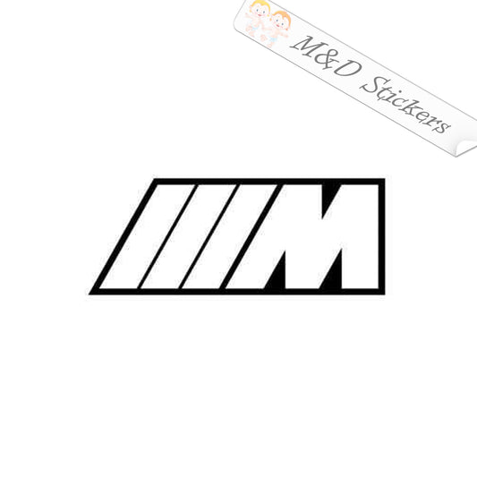 2x M-series BMW Vinyl Decal Sticker Different colors & size for Cars/Bikes/Windows