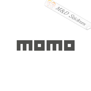 2x Momo racing Vinyl Decal Sticker Different colors & size for Cars/Bikes/Windows