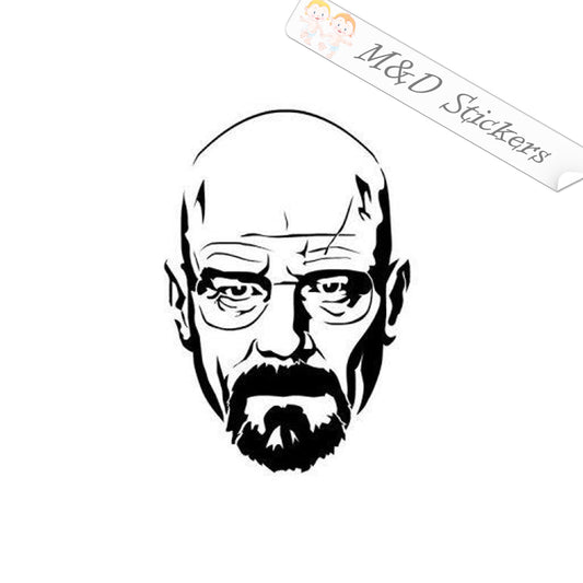 2x Heisenberg Breaking Bad Vinyl Decal Sticker Different colors & size for Cars/Bikes/Windows