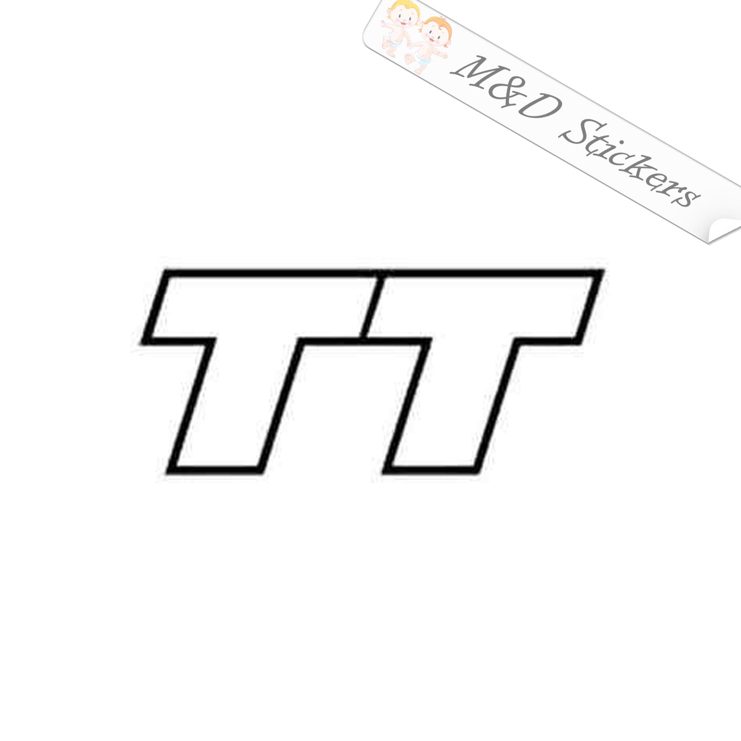 2x TT Audi Vinyl Decal Sticker Different colors & size for Cars/Bikes/Windows fits Audi