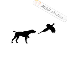 Dog and Pheasant (4.5" - 30") Vinyl Decal in Different colors & size for Cars/Bikes/Windows