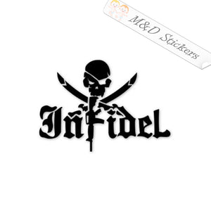 2x Infidel Vinyl Decal Sticker Different colors & size for Cars/Bikes/Windows