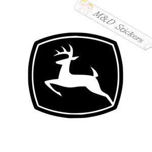 2x John Deere Logo Vinyl Decal Sticker Different colors & size for Cars/Bikes/Windows