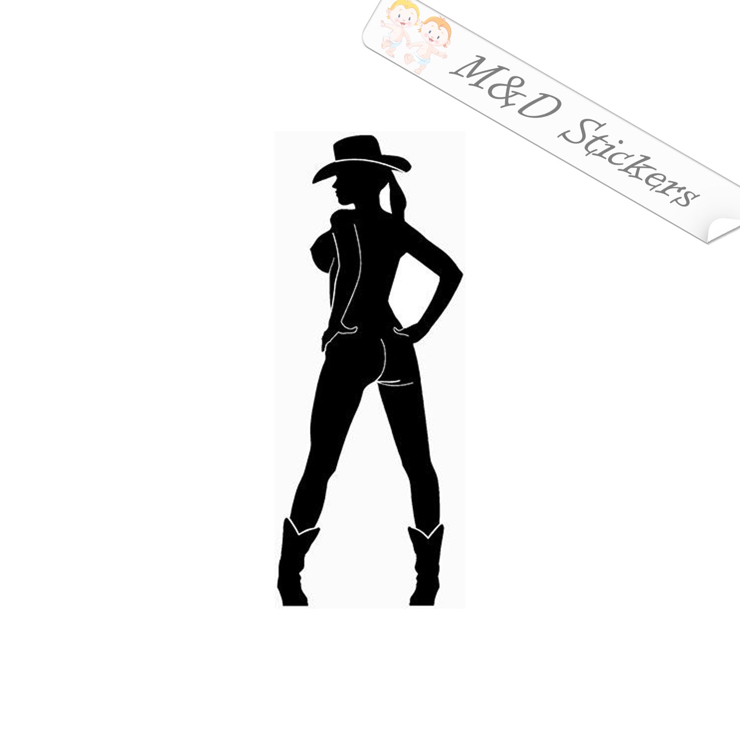 2x Sexy lady Vinyl Decal Sticker Different colors & size for Cars/Bikes/Windows