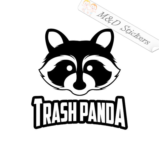 2x Trash Panda Raccoon Vinyl Decal Sticker Different colors & size for Cars/Bikes/Windows