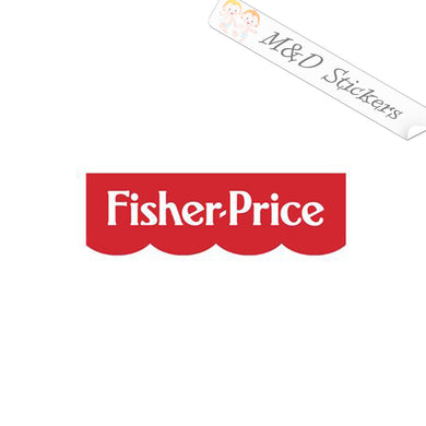 2x Fisher-Price kids toys logo Vinyl Decal Sticker Different colors & size for Cars/Bikes/Windows
