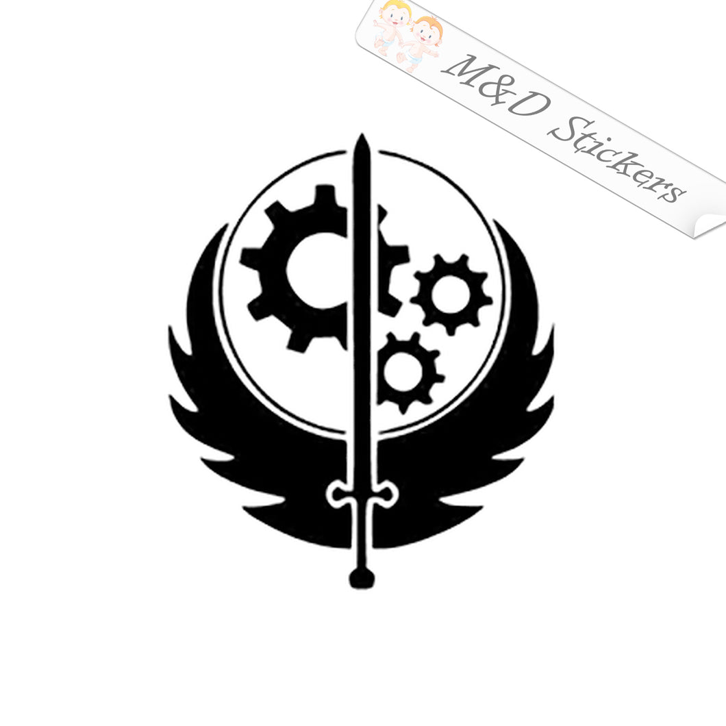 2x Fallout Brotherhood of Steel Vinyl Decal Sticker Different colors & size for Cars/Bikes/Windows