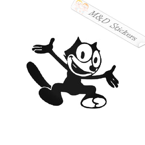 2x Felix the Cat Vinyl Decal Sticker Different colors & size for Cars/Bikes/Windows
