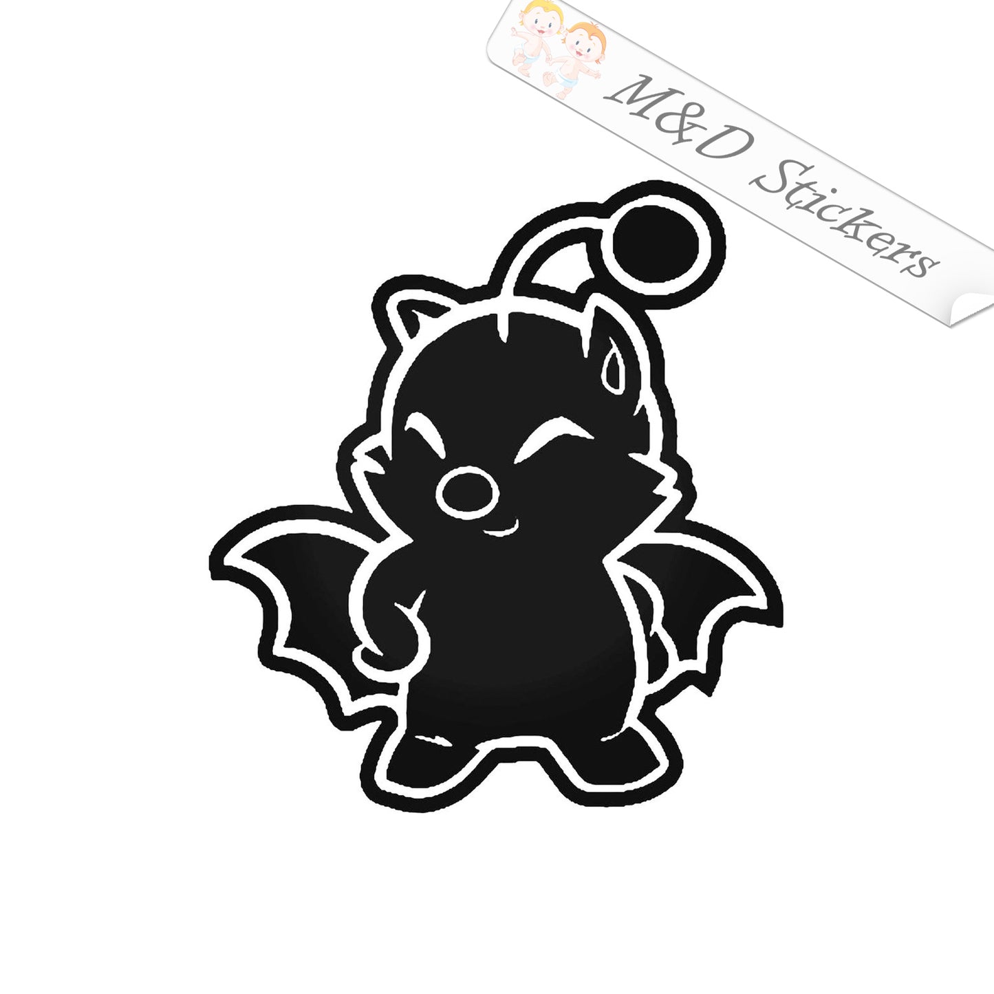 2x Final Fantasy Moogle Video Game Vinyl Decal Sticker Different colors & size for Cars/Bikes/Windows