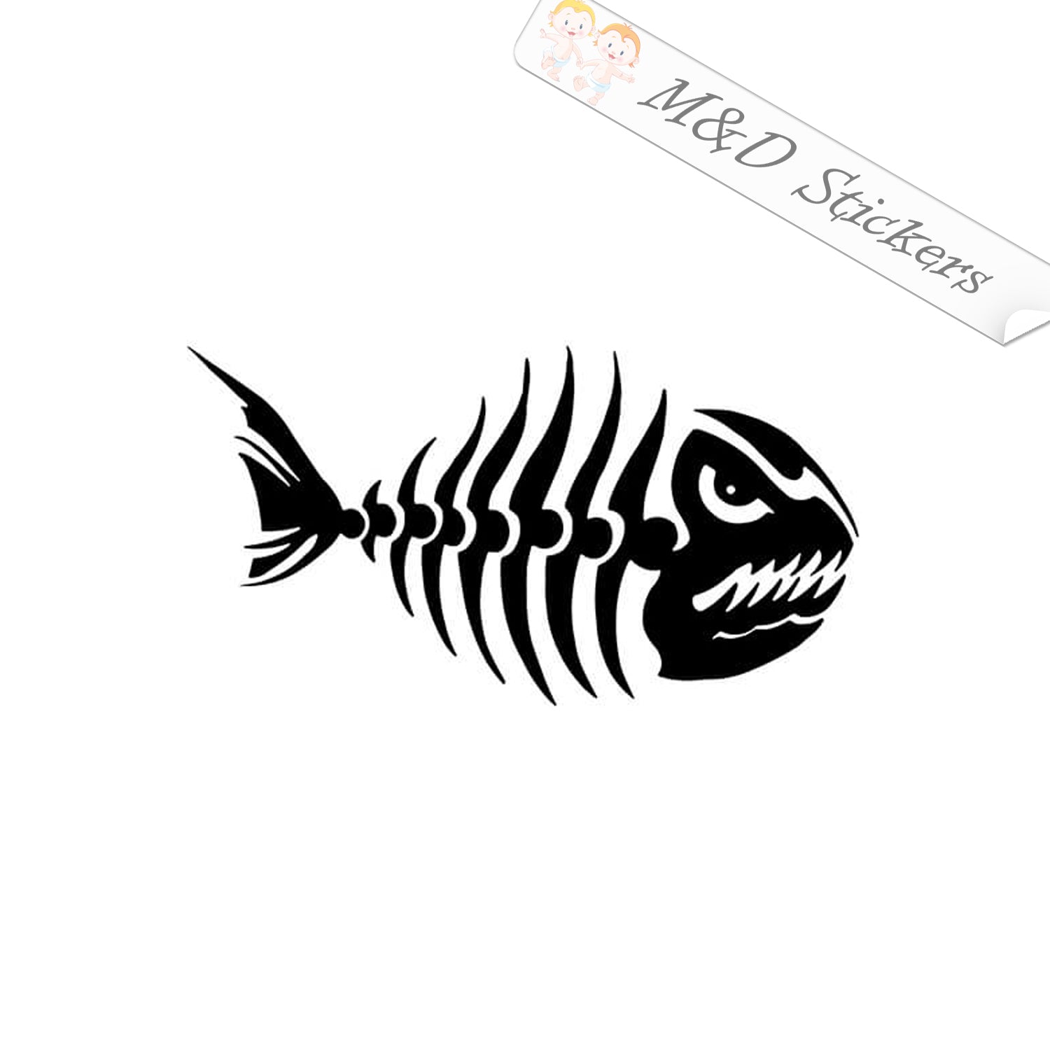 Fishbone Vinyl Decal