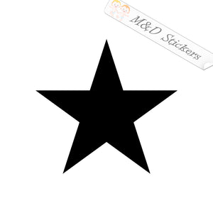Five Pointed Star (4.5" - 30") Vinyl Decal in Different colors & size for Cars/Bikes/Windows