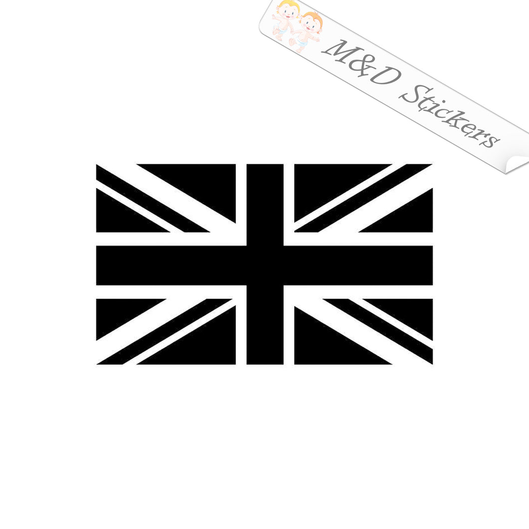 2x British Flag Great Britain UK United Kingdom Vinyl Decal Sticker Different colors & size for Cars/Bikes/Windows
