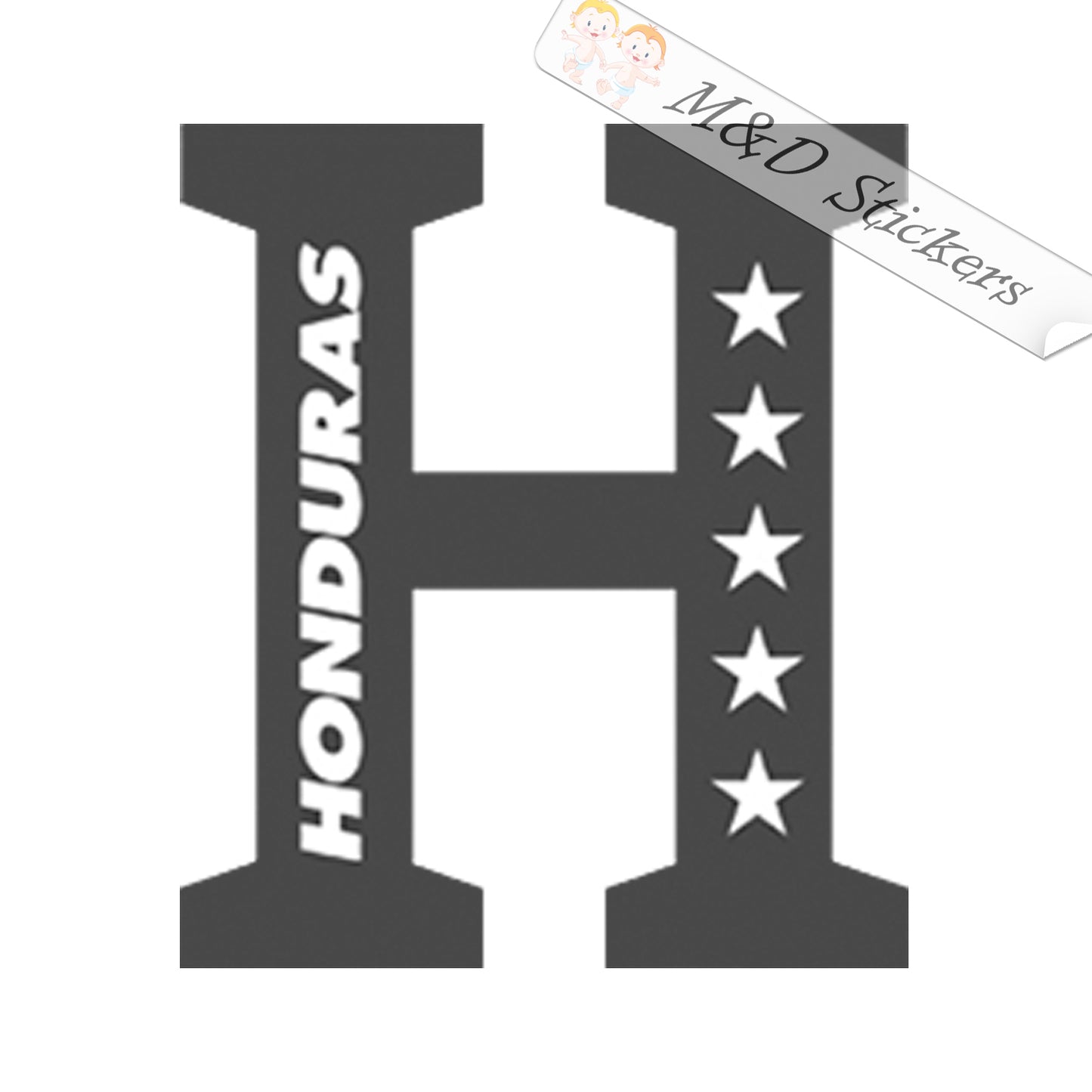 Honduras Soccer National Team (4.5" - 30") Decal in Different colors & size for Cars/Bikes/Windows