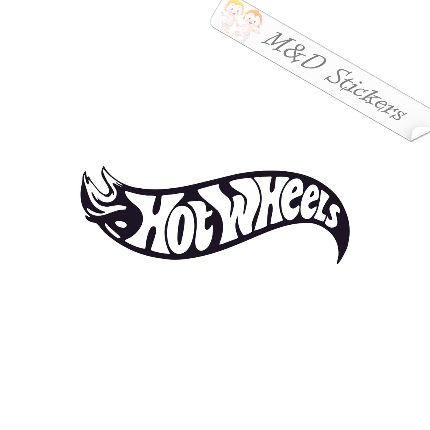 2x Hot wheels toy cars Vinyl Decal Sticker Different colors & size for Cars/Bikes/Windows