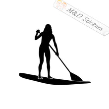 Paddleboard girl (4.5" - 30") Vinyl Decal in Different colors & size for Cars/Bikes/Windows