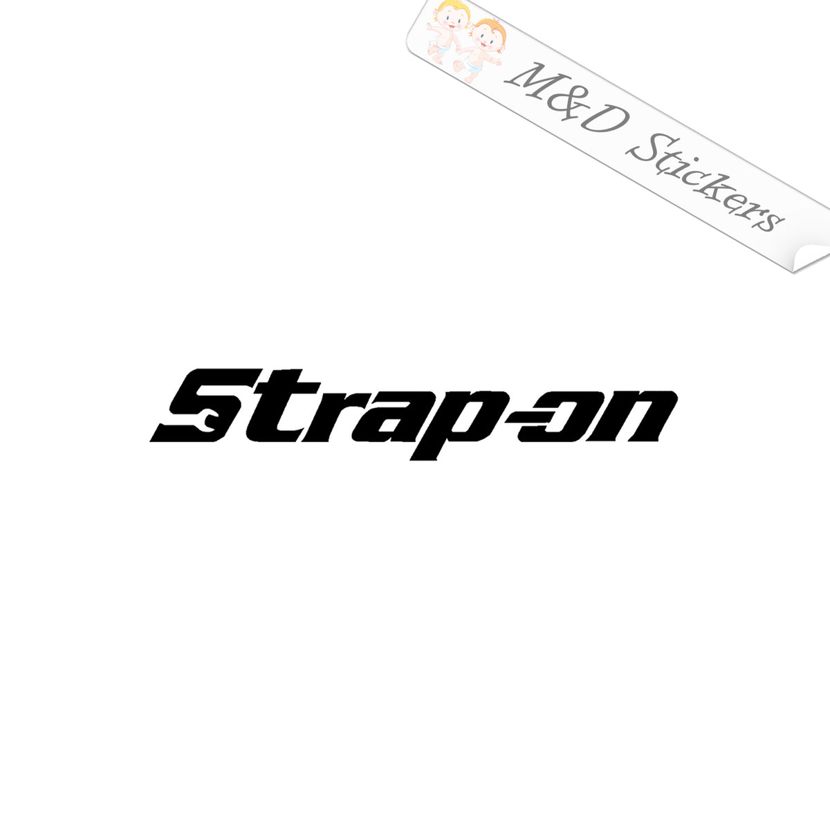 2x Funny Strap-on Logo Vinyl Decal Sticker Different colors & size for ...