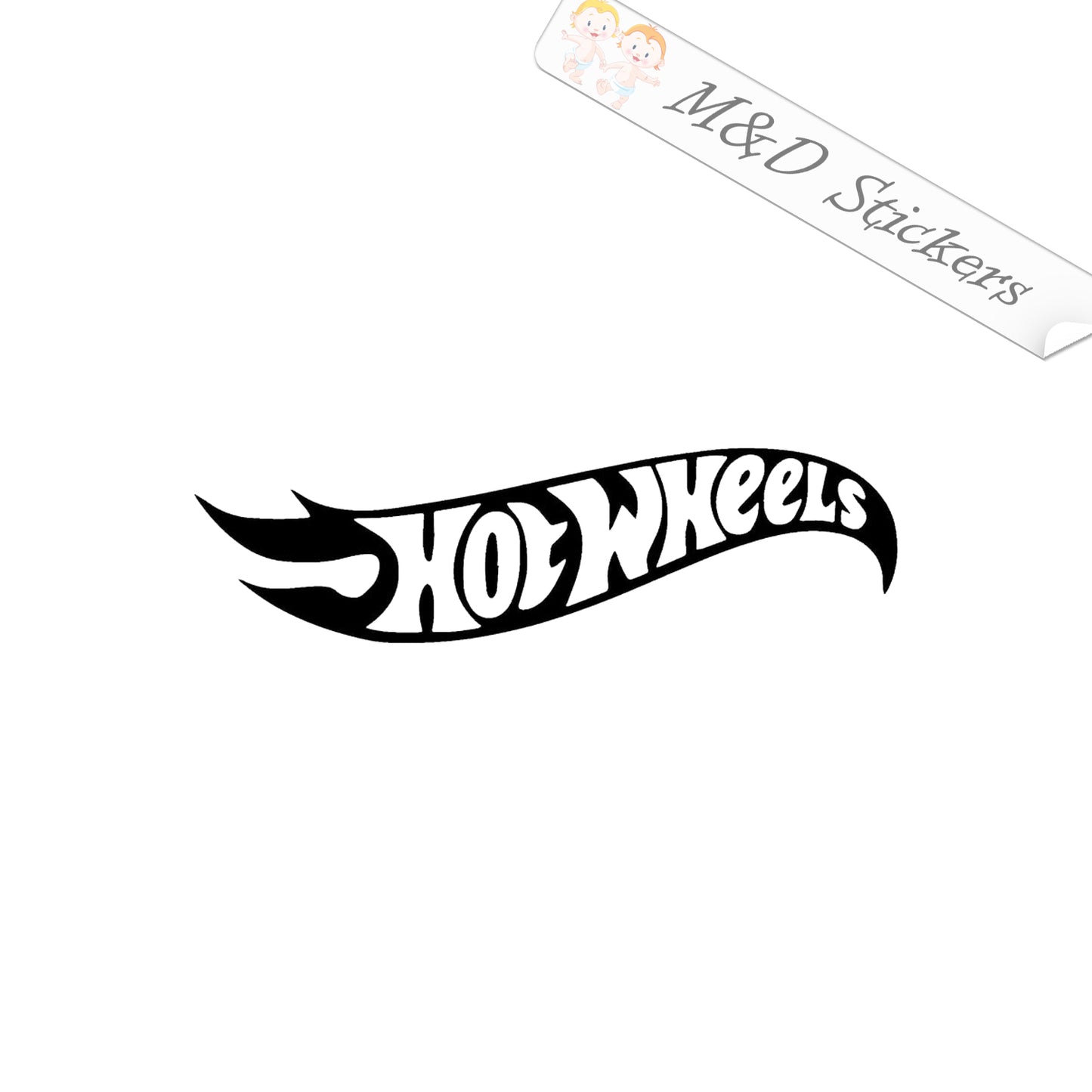 2x Hot wheels toy cars Vinyl Decal Sticker Different colors & size for Cars/Bikes/Windows