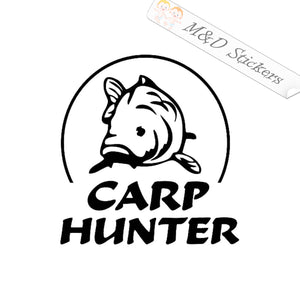 2x Carp Hunter Decal Sticker Different colors & size for Cars/Bikes/Windows