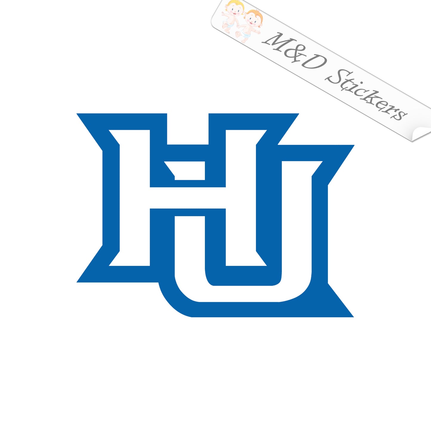 Hampton University Logo (4.5" - 30") Vinyl Decal in Different colors & size for Cars/Bikes/Windows