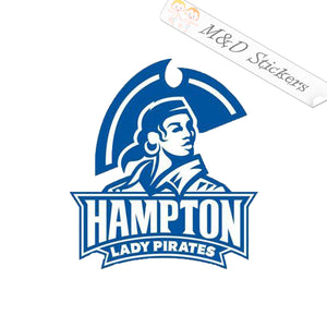 Hampton Lady Pirates college football Logo (4.5" - 30") Vinyl Decal in Different colors & size for Cars/Bikes/Windows