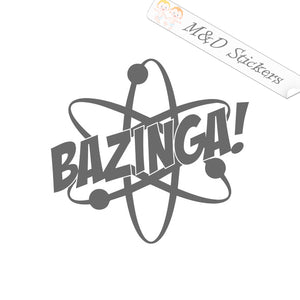 Bazinga Atom (4.5" - 30") Vinyl Decal in Different colors & size for Cars/Bikes/Windows