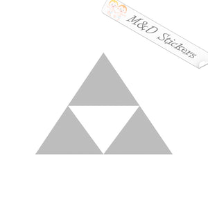 Legend of Zelda Tri Force Logo (4.5" - 30") Vinyl Decal in Different colors & size for Cars/Bikes/Windows