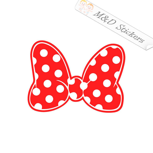 2x Minnie Mouse Bow Vinyl Decal Sticker Different colors & size for Cars/Bikes/Windows
