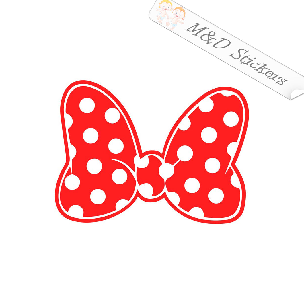 2x Minnie Mouse Bow Vinyl Decal Sticker Different colors & size for Cars/Bikes/Windows
