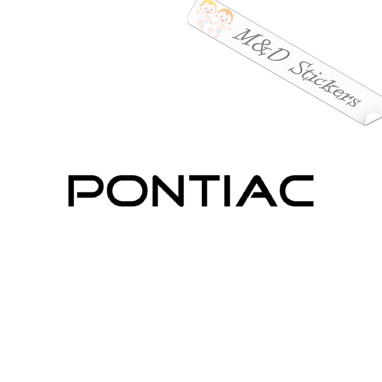 2x Pontiac Logo Vinyl Decal Sticker Different colors & size for Cars/Bikes/Windows