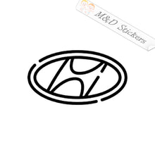2x Hyundai Logo Vinyl Decal Sticker Different colors & size for Cars/Bikes/Windows
