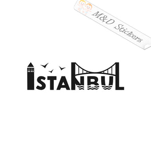 Istanbul City Logo (4.5" - 30") Vinyl Decal in Different colors & size for Cars/Bikes/Windows