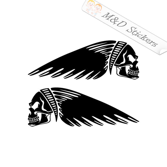 Indian Motorcycles Skull Logo (4.5" - 30") Vinyl Decal in Different colors & size for Cars/Bikes/Windows
