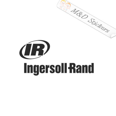 2x Ingersoll-Rand logo Vinyl Decal Sticker Different colors & size for Cars/Bikes/Windows