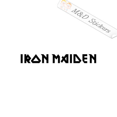 2x Iron Maiden Logo Vinyl Decal Sticker Different colors & size for Cars/Bike
