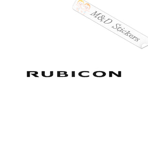 2x Jeep Rubicon Vinyl Decal Sticker Different colors & size for Cars/Bikes/Windows