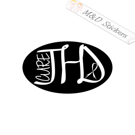 Cure JHD Huntington’s disease (4.5" - 30") Vinyl Decal in Different colors & size for Cars/Bikes/Windows