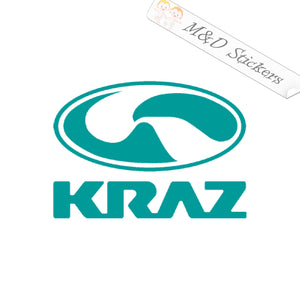 2x KRAZ car logo Vinyl Decal Sticker Different colors & size for Cars/Bikes/Windows