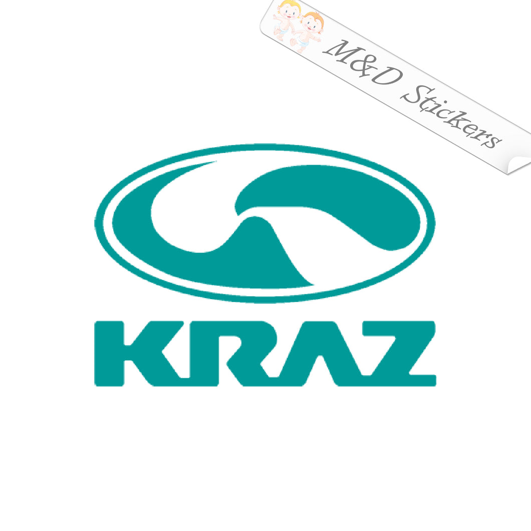 2x KRAZ car logo Vinyl Decal Sticker Different colors & size for Cars/Bikes/Windows