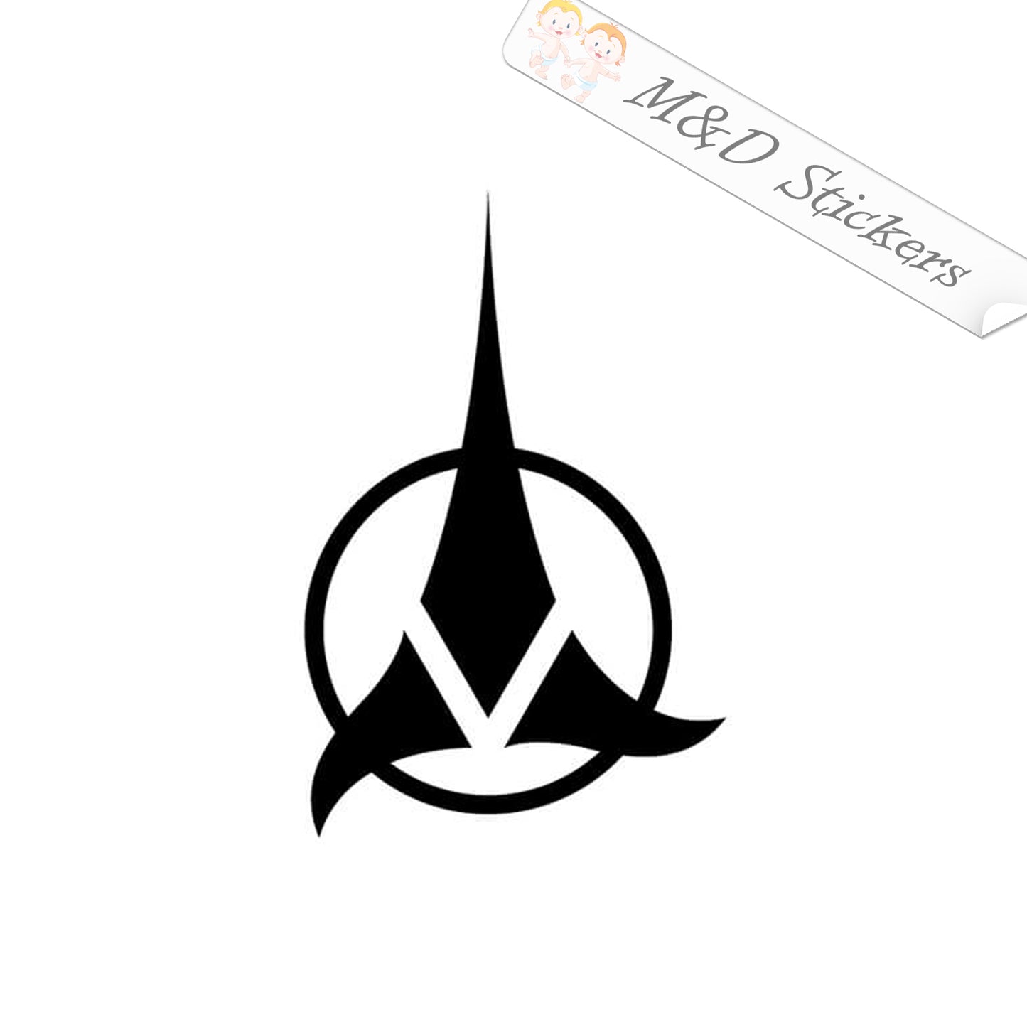 2x Star Trek Klingon Empire Vinyl Decal Sticker Different colors & size for Cars/Bikes/Windows