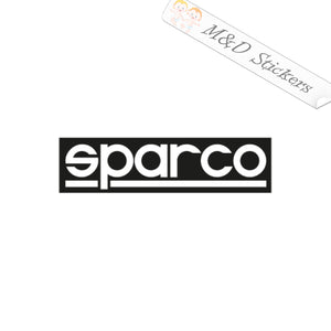 2x Sparco racing Vinyl Decal Sticker Different colors & size for Cars/Bikes/Windows