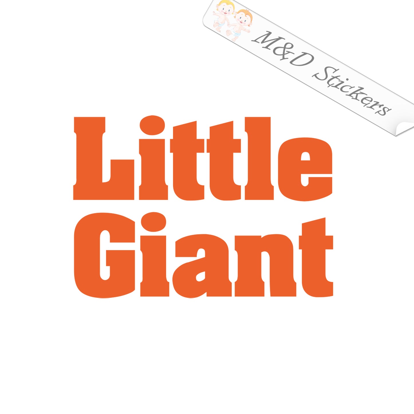 2x Little Giant Ladders Logo Vinyl Decal Sticker Different colors & size for Cars/Bikes/Windows