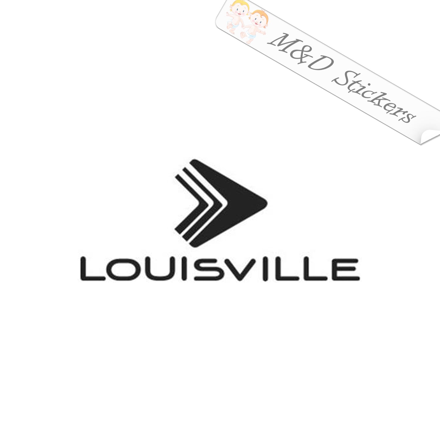 2x Louisville Ladders Logo Vinyl Decal Sticker Different colors & size for Cars/Bikes/Windows