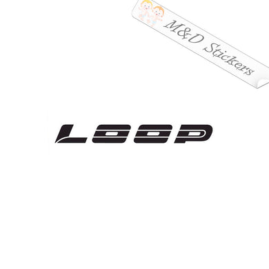 2x Loop Fishing Rods Vinyl Decal Sticker Different colors & size for Cars/Bikes/Windows