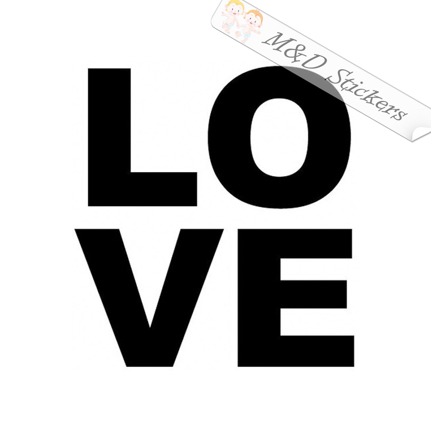 Love sign NY style (4.5" - 30") Vinyl Decal in Different colors & size for Cars/Bikes/Windows
