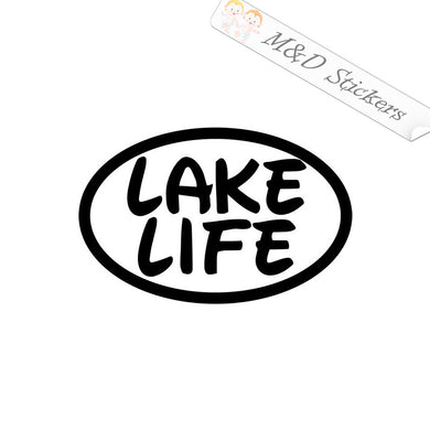 2x Lake Life Decal Sticker Different colors & size for Cars/Bikes/Windows