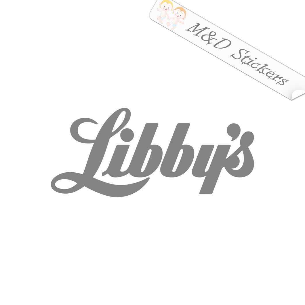 2x Libby's food maker logo Vinyl Decal Sticker Different colors & size for Cars/Bikes/Windows